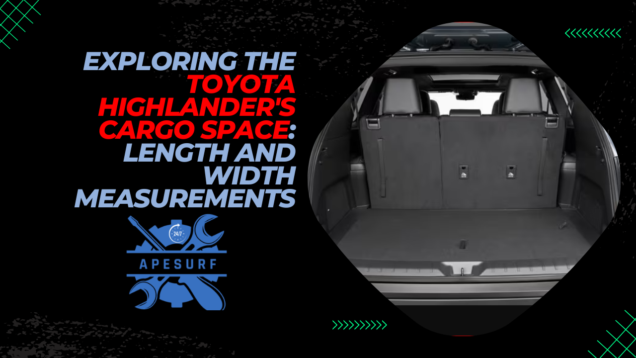 What are the Length and Width Measurements of the Toyota Highlander's Cargo Space