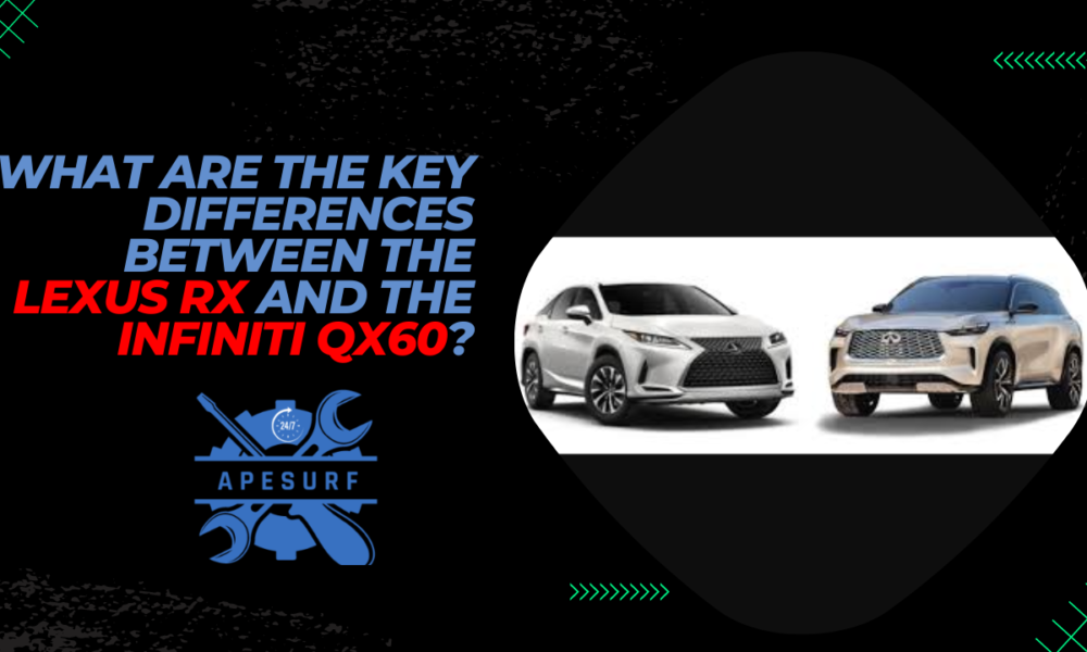 What are the key differences between the Lexus RX and the Infiniti QX60