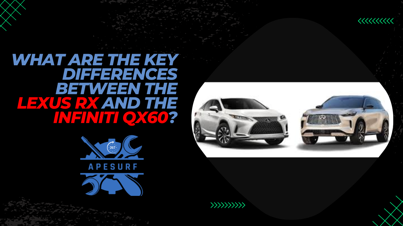 What are the key differences between the Lexus RX and the Infiniti QX60