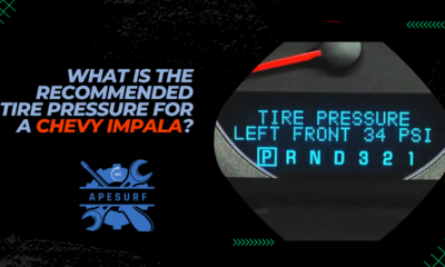 What is the recommended tire pressure for a Chevy Impala