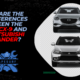 What are the key differences between the Mazda CX-9 and the Mitsubishi Outlander