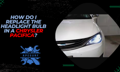 How do I replace the headlight bulb in a Chrysler Pacifica