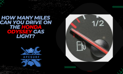 How many miles can you drive on the Honda Odyssey gas light