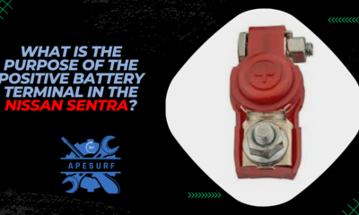 What is the purpose of the positive battery terminal in the Nissan Sentra