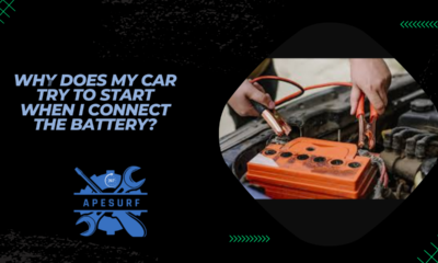 Why does my car try to start when I connect the battery