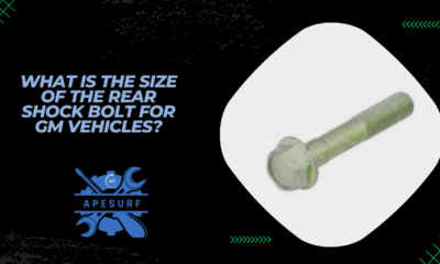 What is the size of the rear shock bolt for GM vehicles