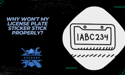 Why Won't My License Plate Sticker Stick Properly