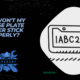 Why Won't My License Plate Sticker Stick Properly