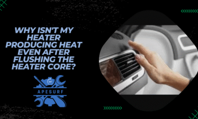Why isn't my heater producing heat even after flushing the heater core