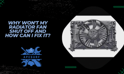 Why won't my radiator fan shut off and how can I fix it