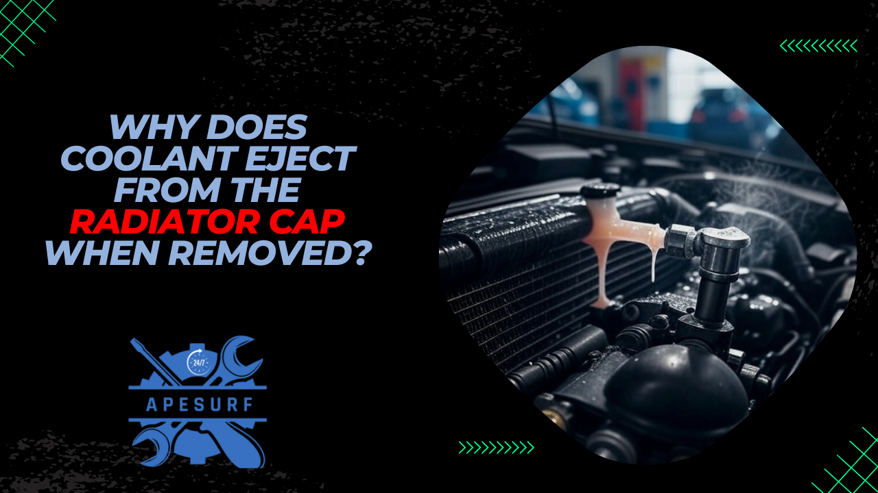 Why Does Coolant Eject from the Radiator Cap When Removed?