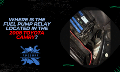 Where is the fuel pump relay located in the 2008 Toyota Camry