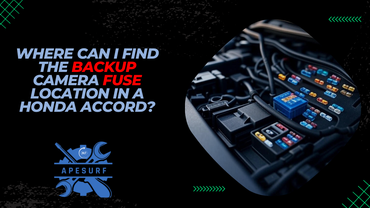 Where Can I Find the Backup Camera Fuse Location in a 2015 Honda Accord