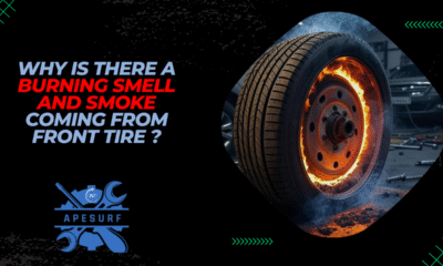 Why Is There a Burning Smell and Smoke Coming from My Front Tire