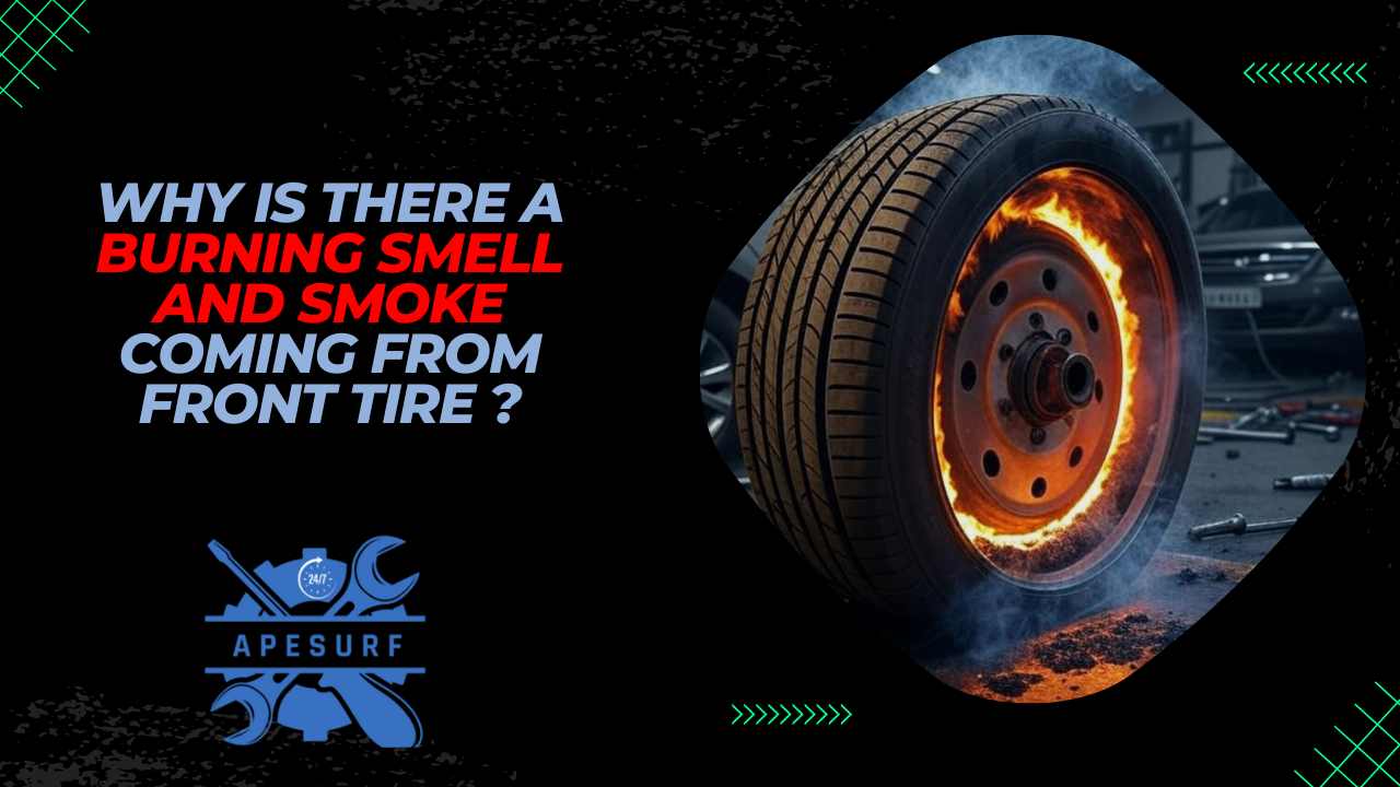 Why Is There a Burning Smell and Smoke Coming from My Front Tire